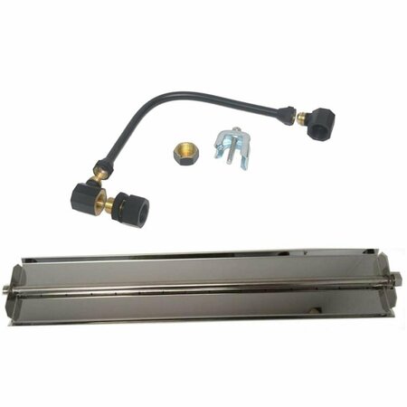 SLEEP EZ 18 in. 304 Stainless Steel Linear Burner Pan Kit - Liquid Propane SL3185577